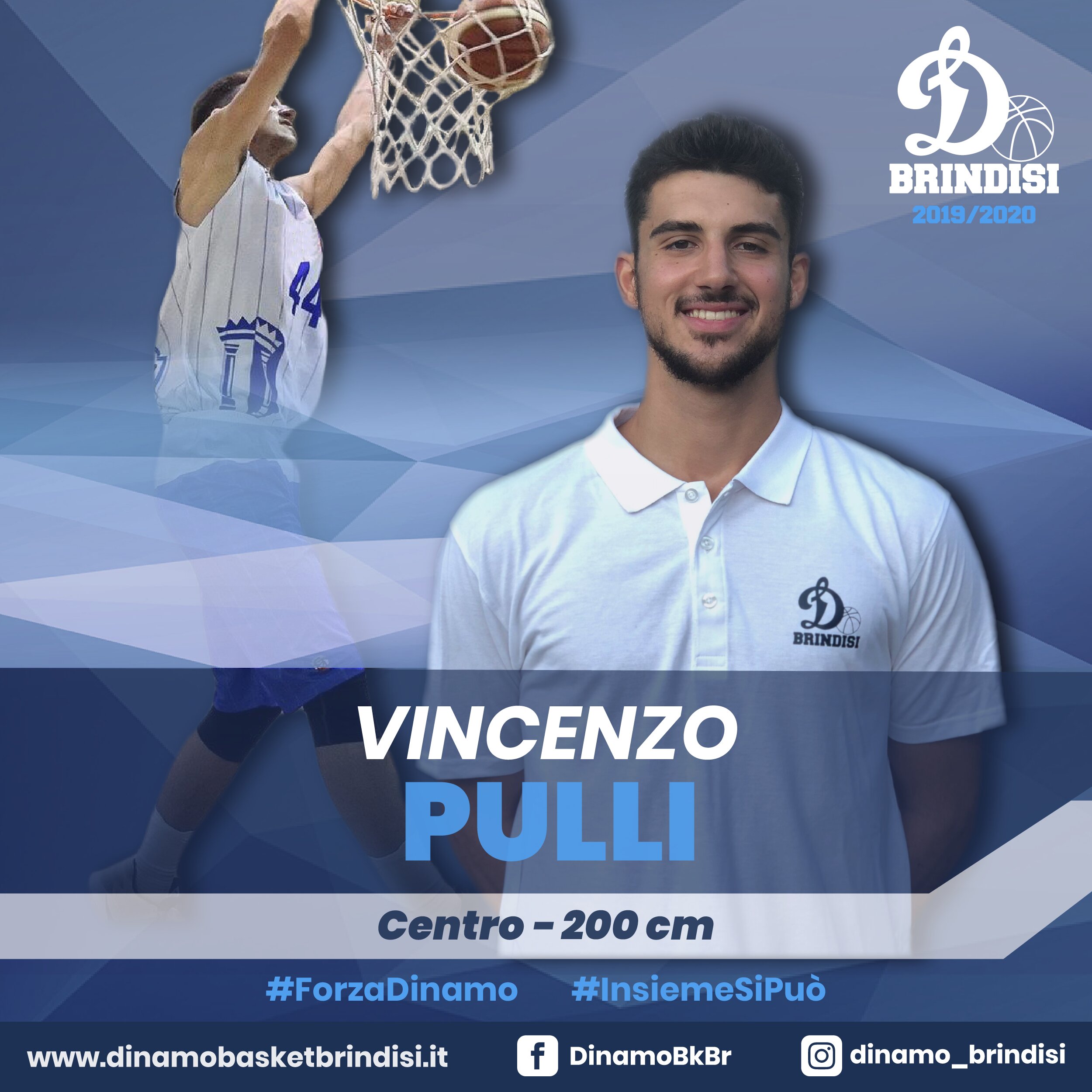Un giovane pivot per la Dinamo: Vincenzo Pulli è il nuovo acquisto