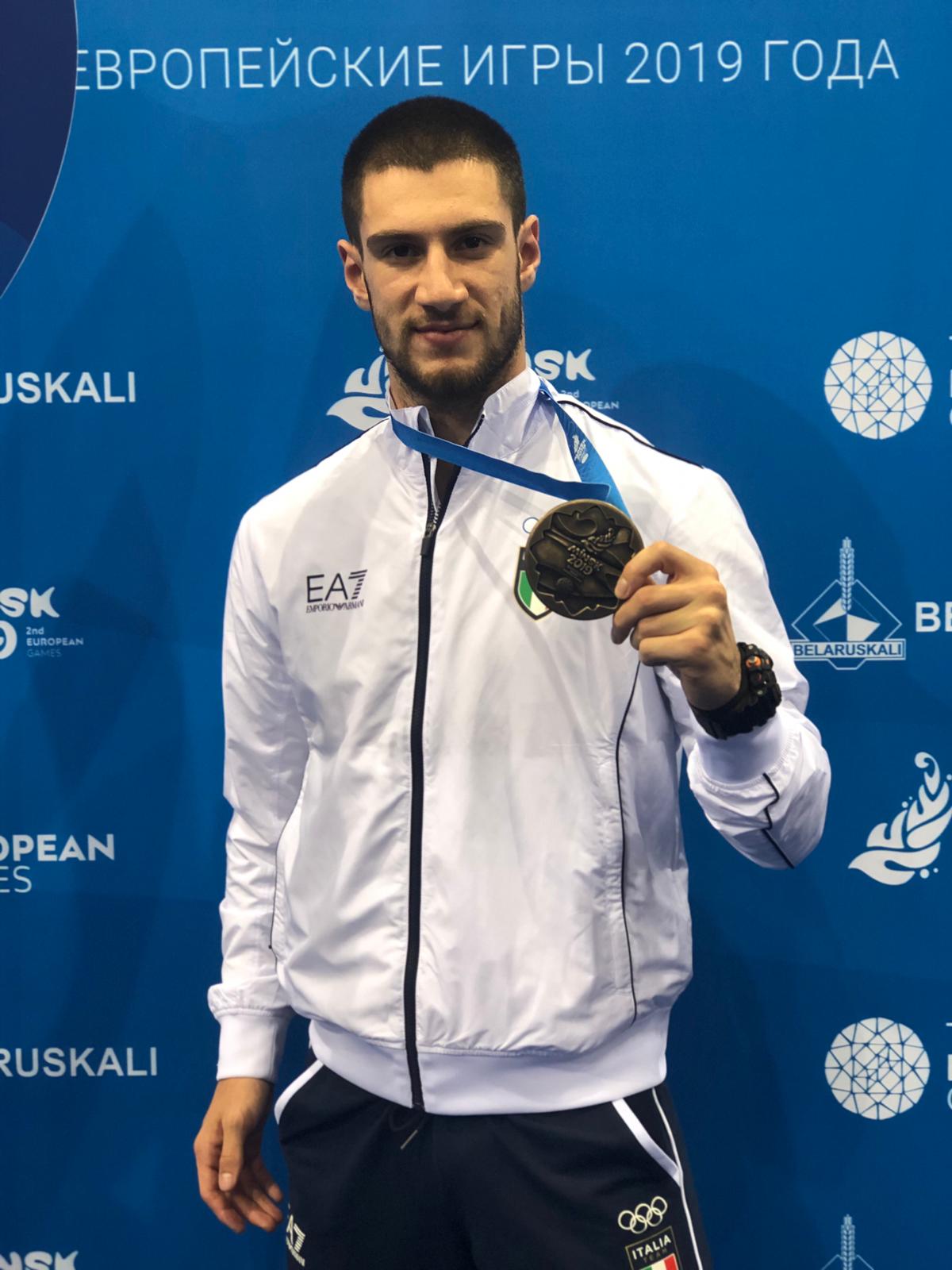 Karate: medaglia di bronzo per il brindisino Michele Martina ai giochi olimpici europei di Minsk