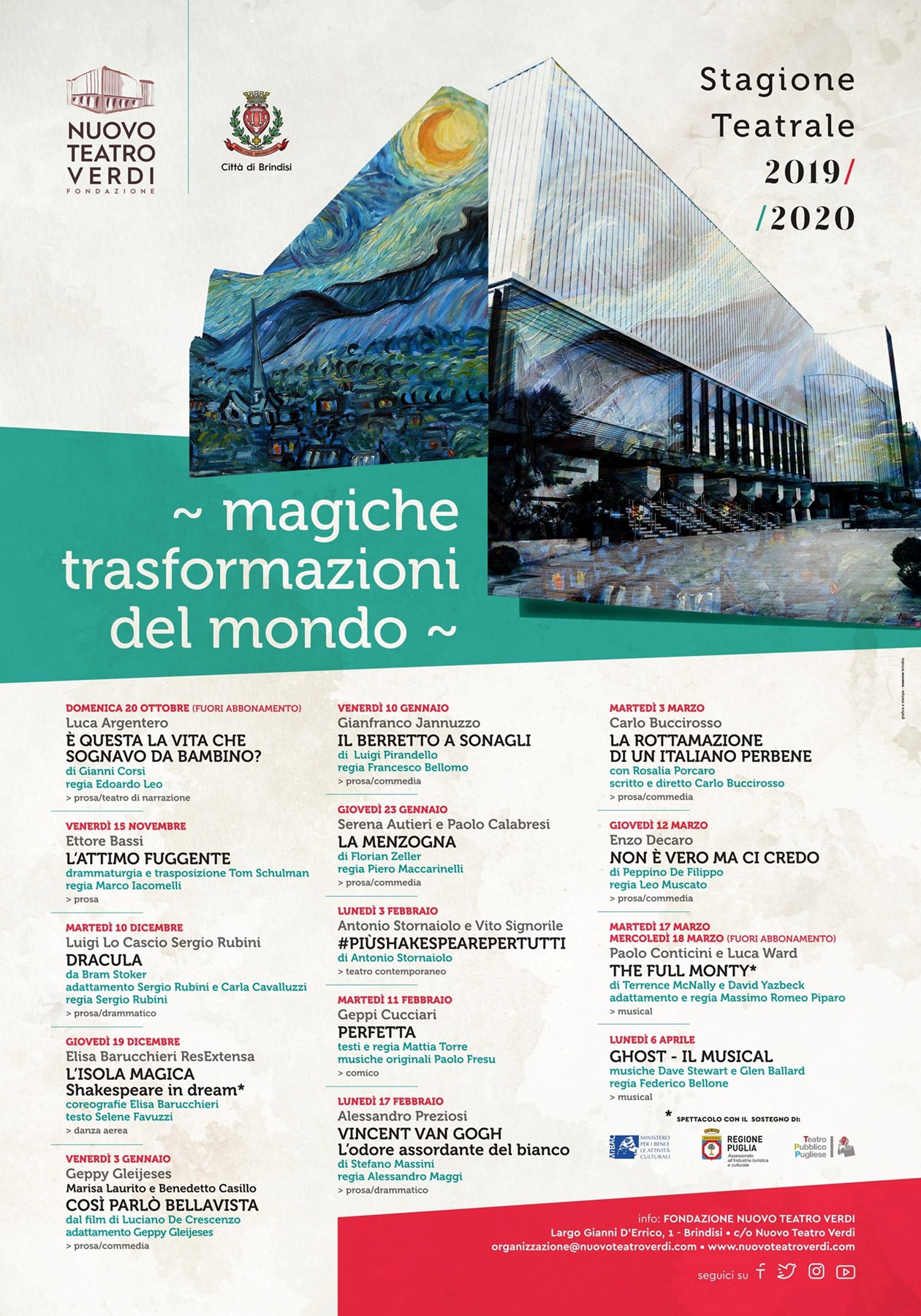 Brindisi _ Nuovo Teatro Verdi: i miniabbonamenti «I Girasoli» e «Iris»