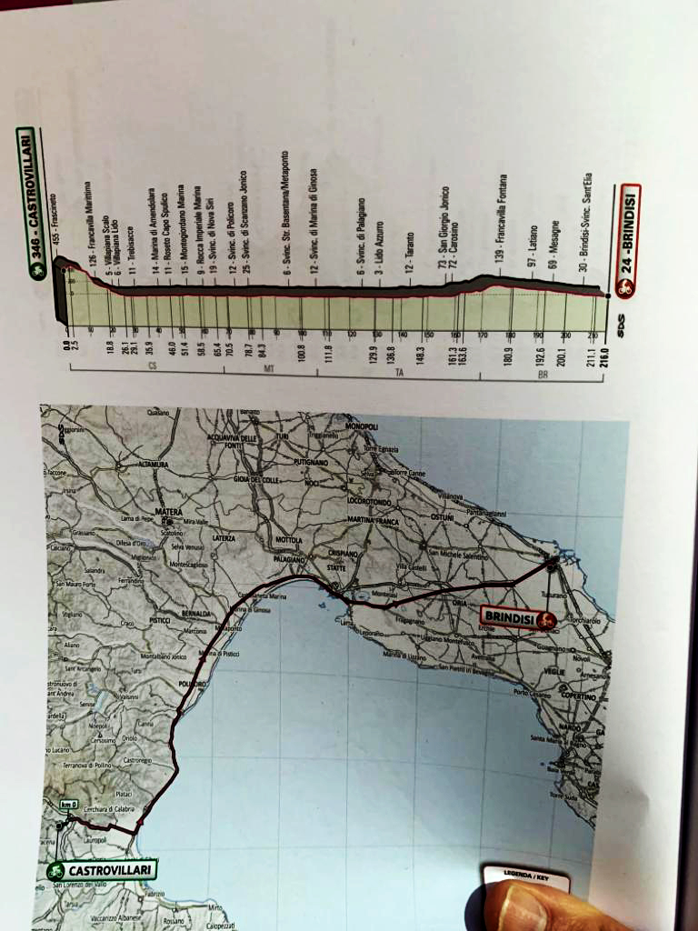 Giro d’Italia: la Regione metterà 300.000 euro, i Comuni di Brindisi, Giovinazzo e Vieste 100.000 complessivi