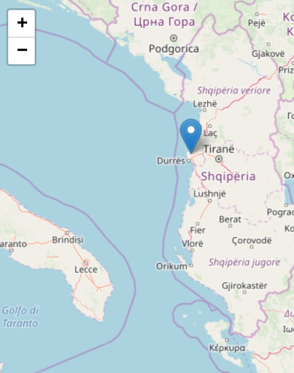 Violento terremoto nel cuore della notte sulla costa albanese: magnitudo 6,5