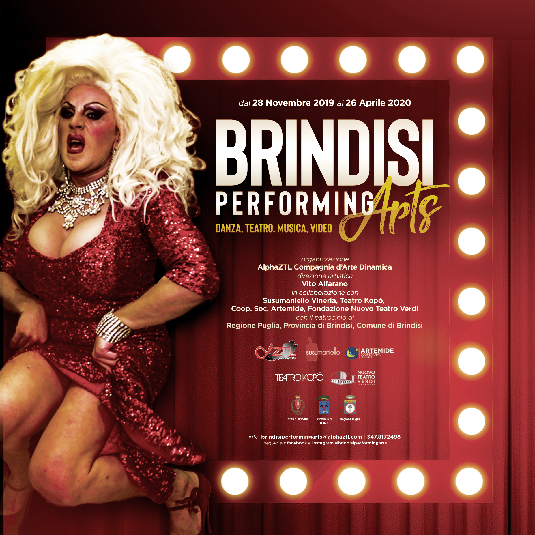 Avrà inizio questa sera il festival internazionale “Brindisi performing arts”