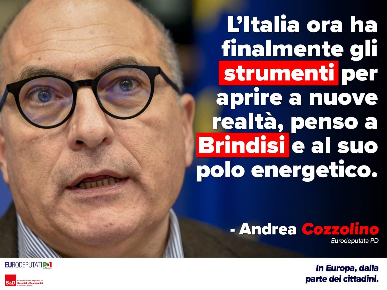Cozzolino (PD): “È tempo di allargare l’attenzione a Brindisi e al suo polo energetico”
