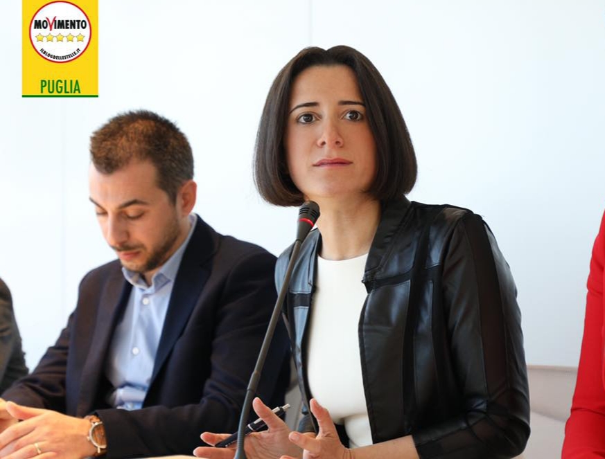 Il 15 luglio inaugurazione del comitato brindisino della candidata presidente del M5S Antonella Laricchia