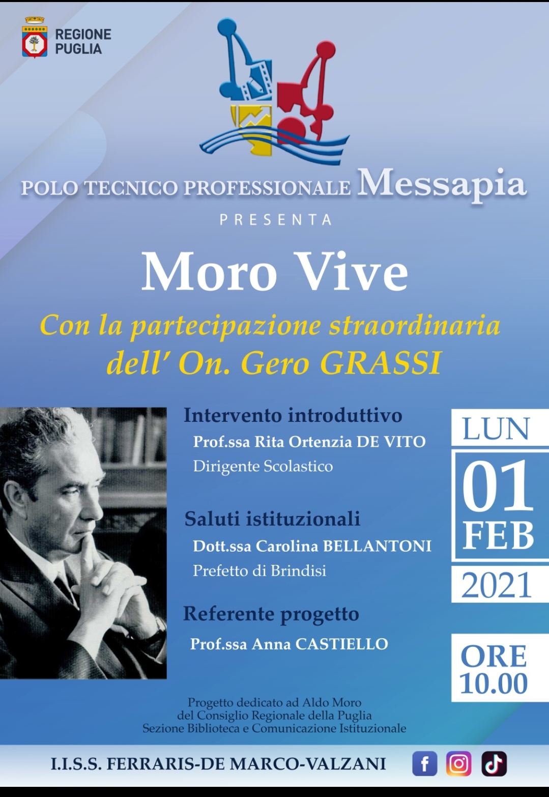 Al Polo Messapia Gero Grassi commenta Aldo Moro