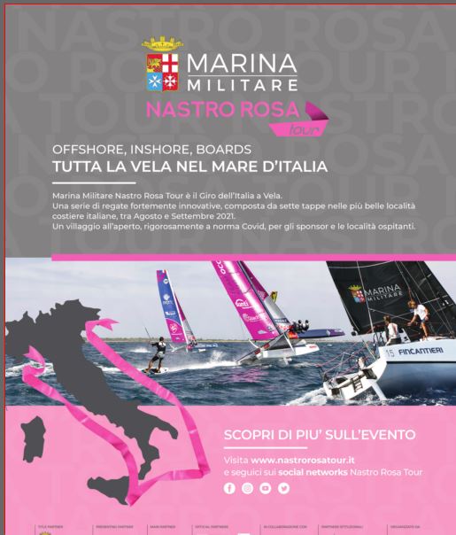 Il Nastro Rosa Tour, il Giro d’Italia della vela, vedrà Brindisi come tappa
