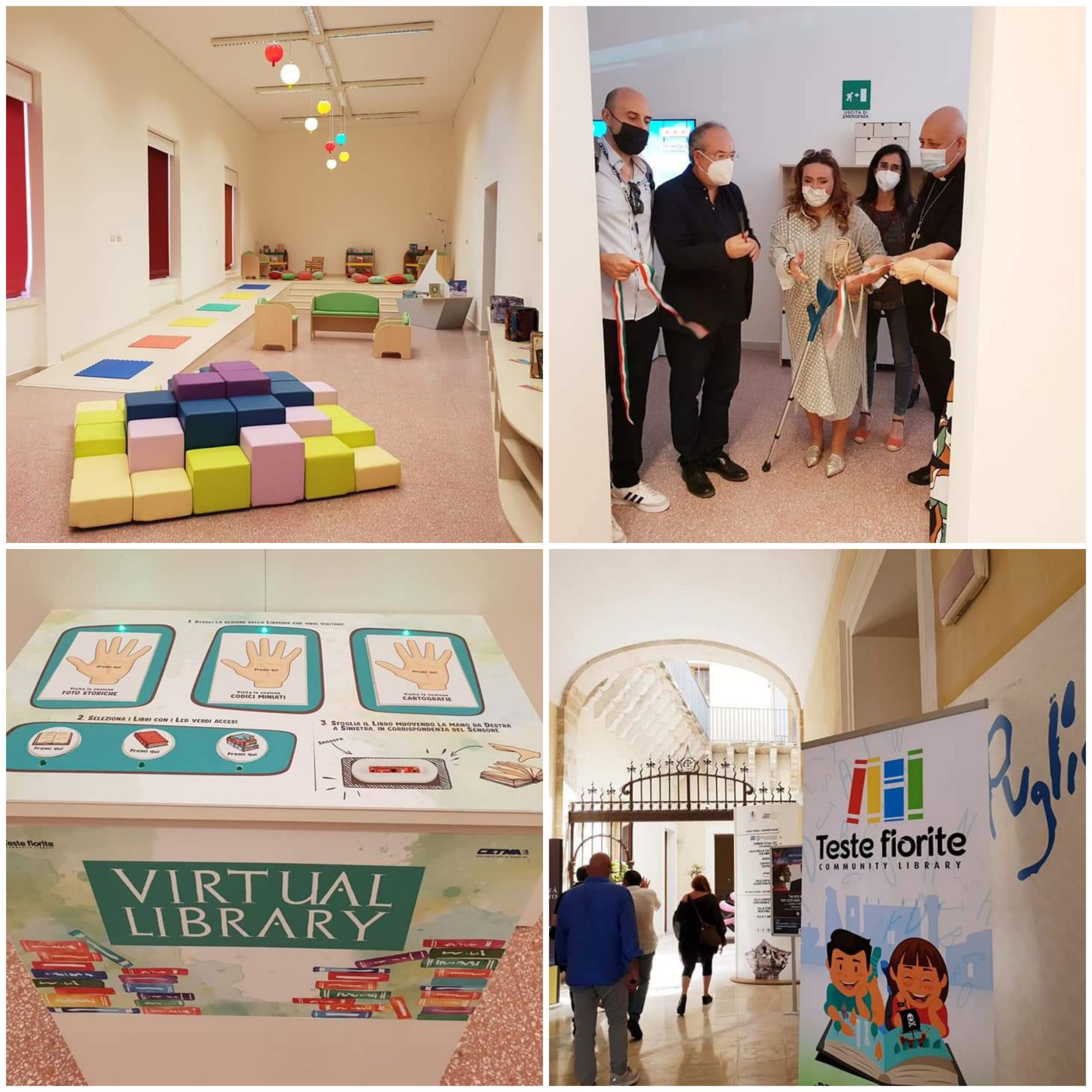 Inaugurata la biblioteca comunale di Palazzo Nervegna, il Sindaco: “Orgoglioso che sia dedicata ai bambini”