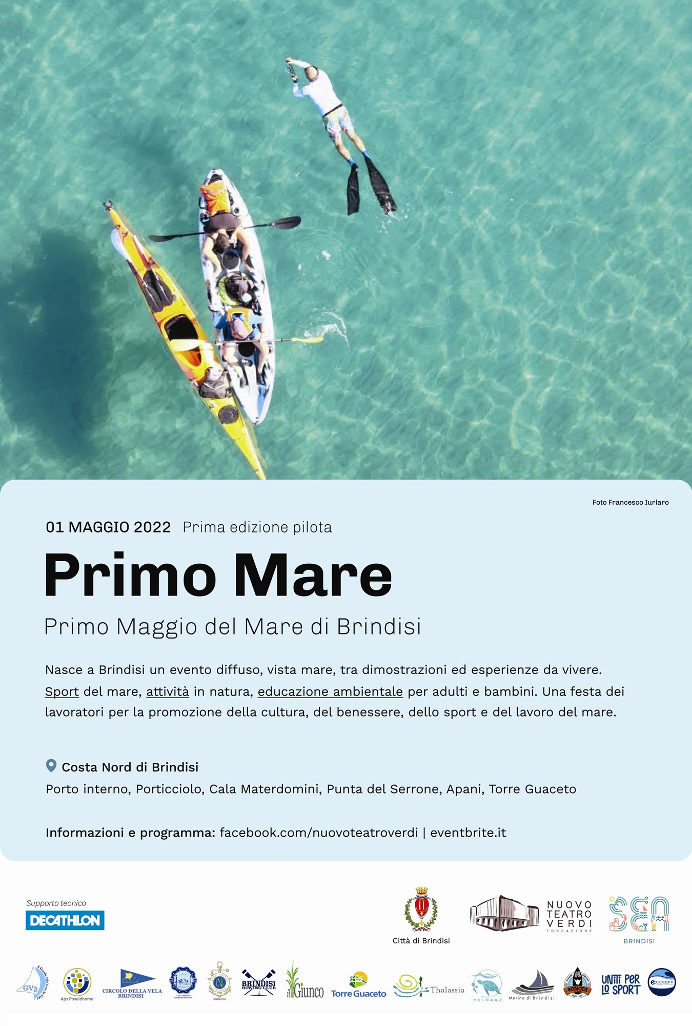 Presentato “Primo Mare”, il programma di iniziative per il primo maggio a Brindisi